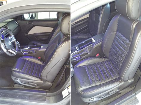 replacing cloth seats with leather